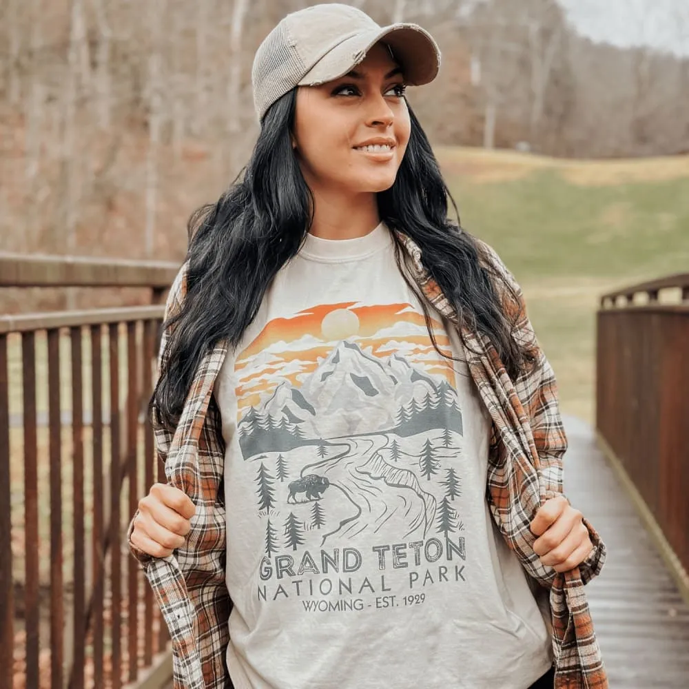 Grand Teton National Park Tee proper length