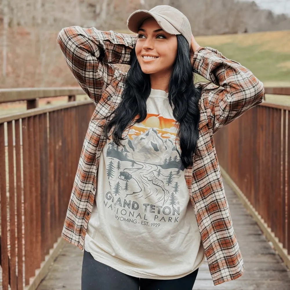 BreathableFabric Outdoor Sports Grand Teton National Park Tee