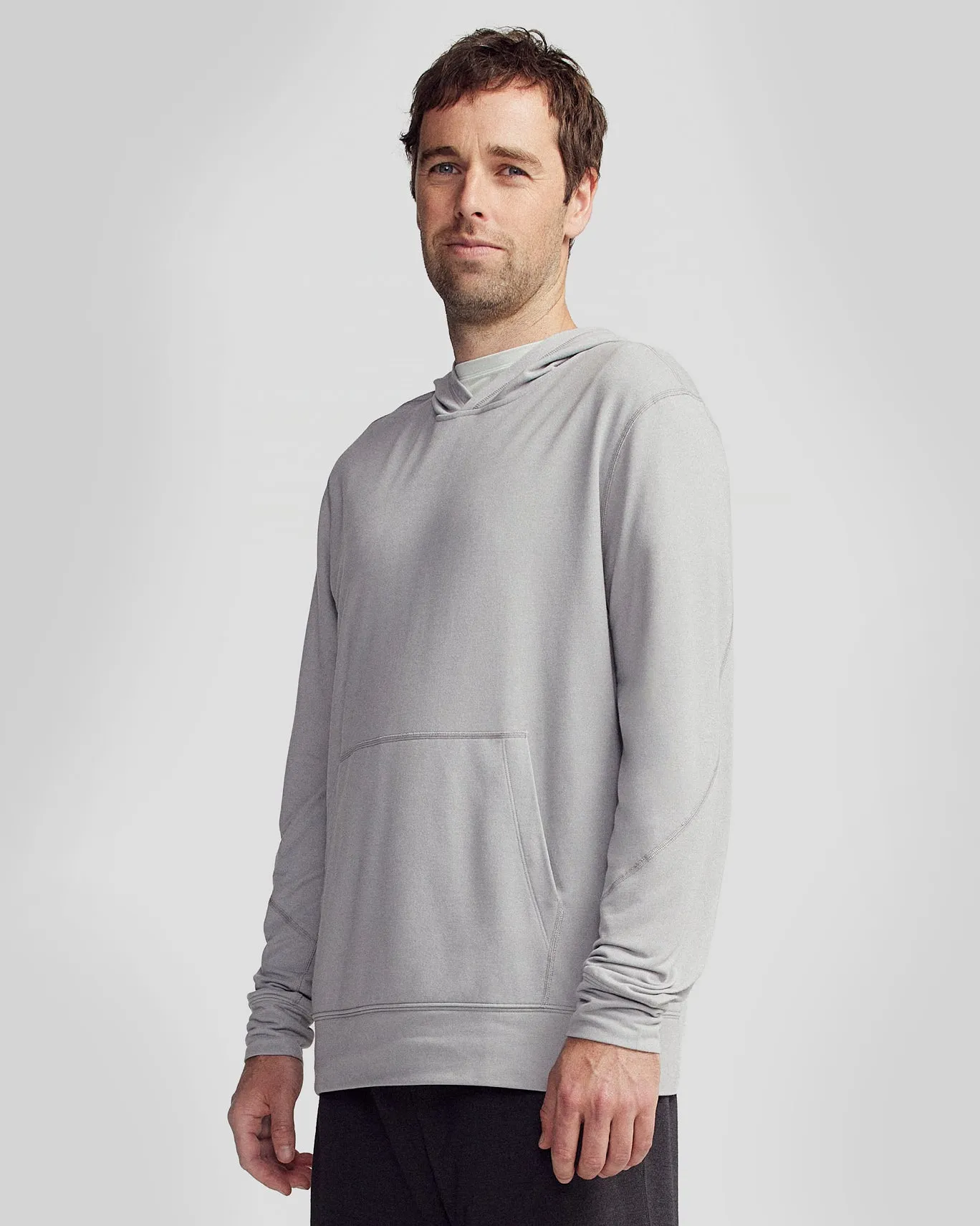pattern trend Modern Bold Men??s Anytime Hoodie - Light Grey Marle