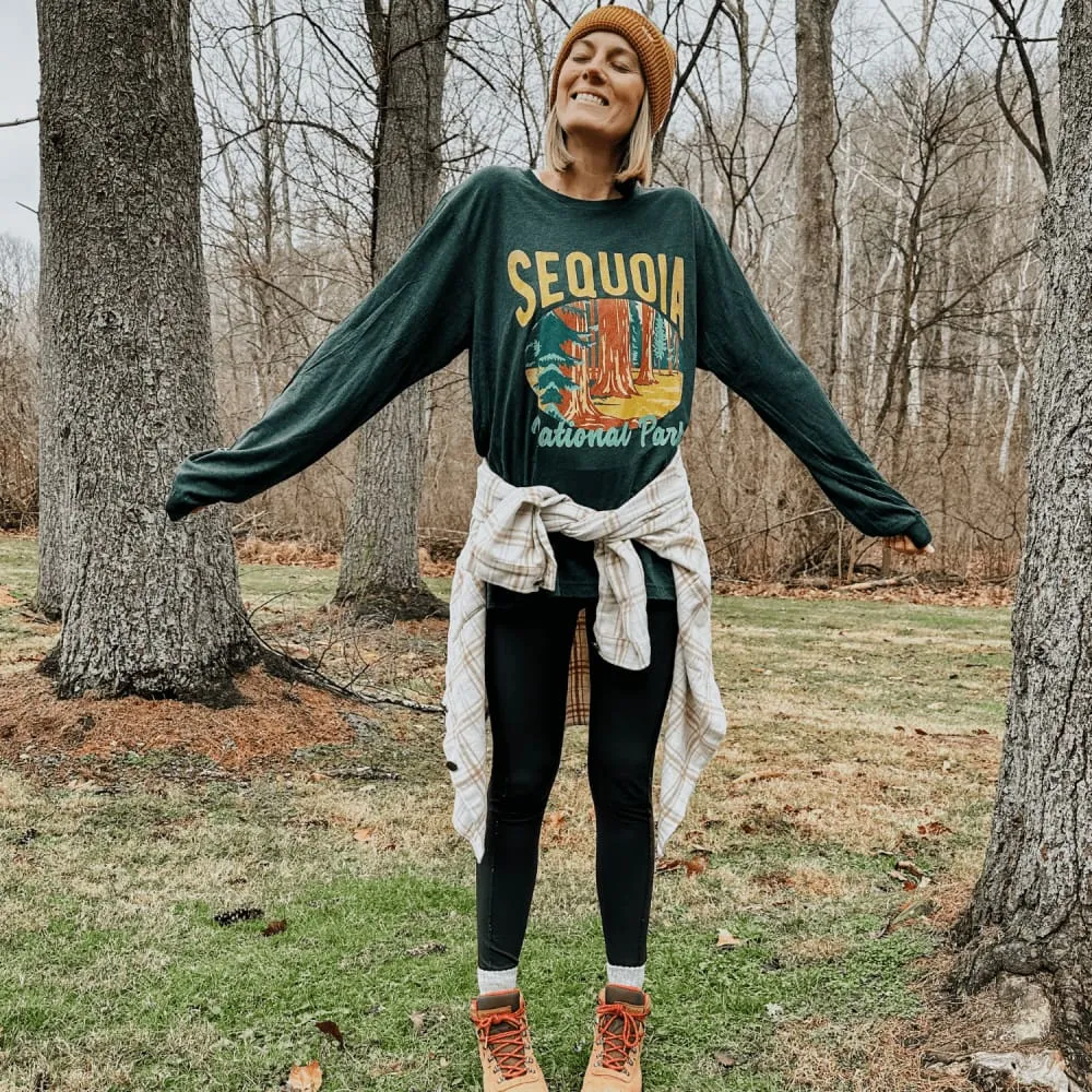 Sequoia National Park Long Sleeve Cool Design Friction Free Inner Lining