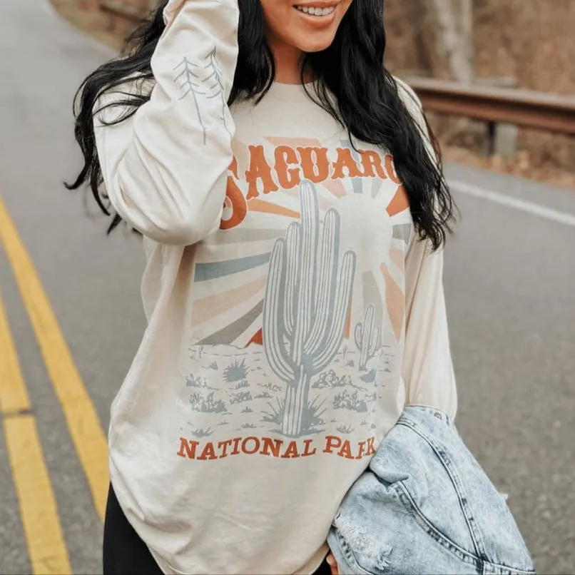 Saguaro National Park Long Sleeve Seasonal top Timeless Style