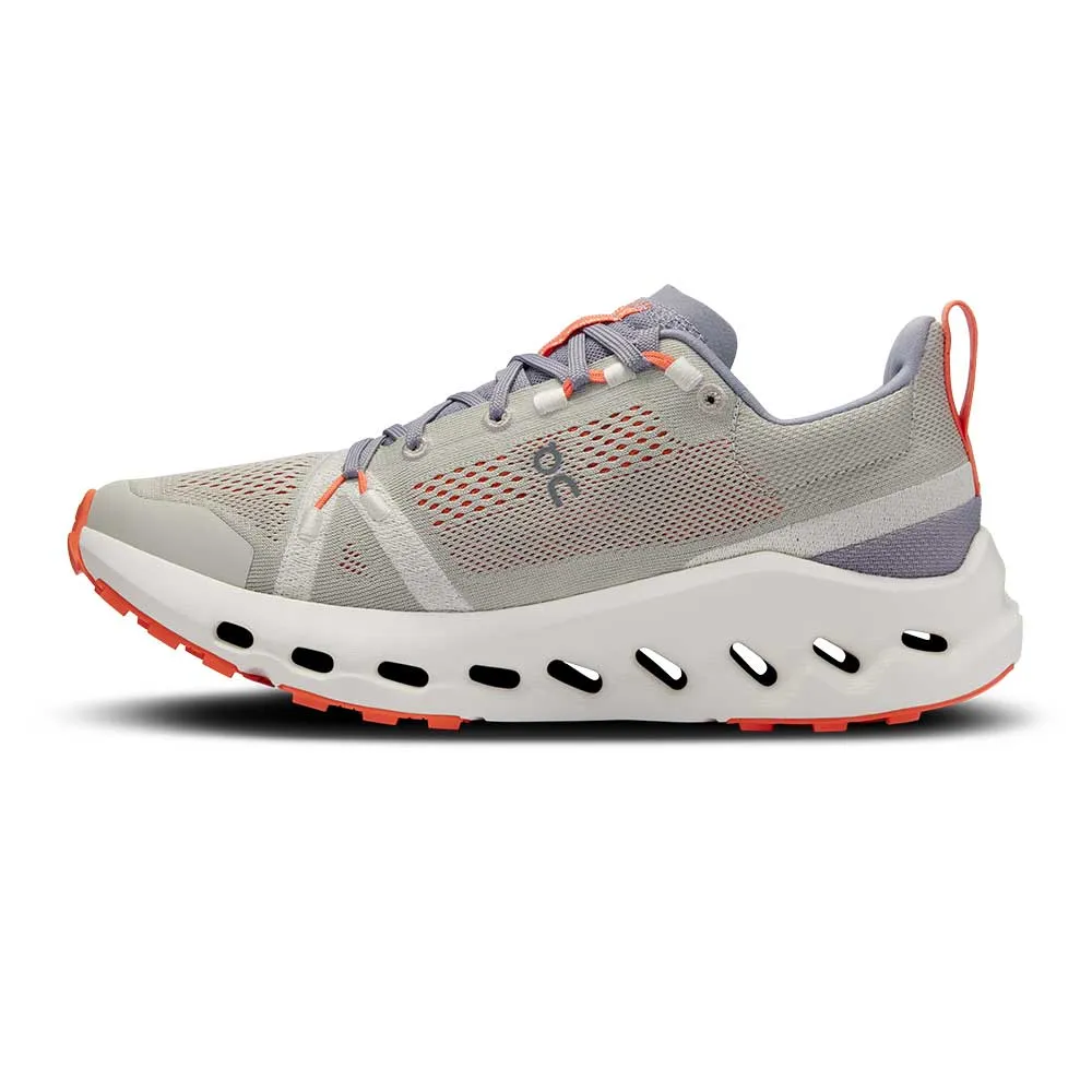 Women's Cloudsurfer Trail Running Shoe - Fossil/Ivory - Regular (B) running in a rainforest area shoes Stretch Knit Fabric