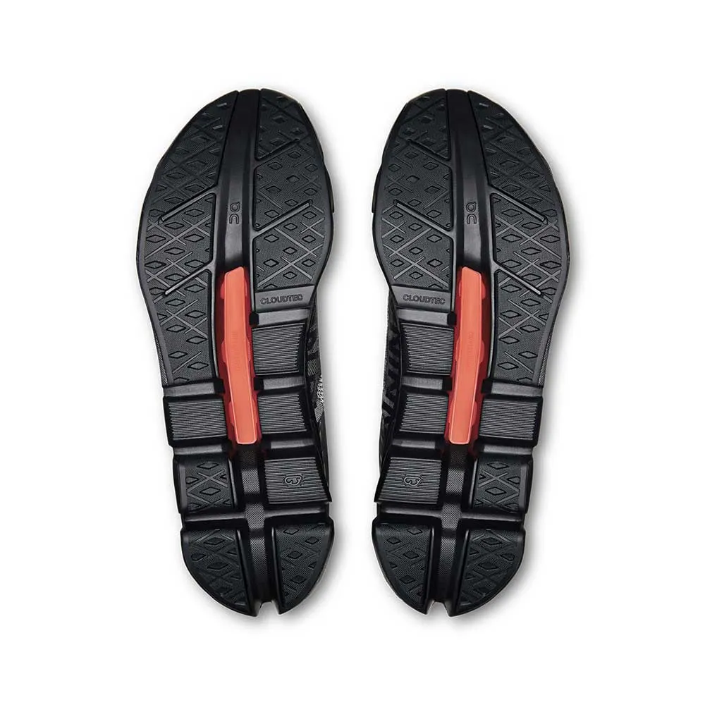 short - distance running shoes Women's Cloudflow 5 Running Shoe - Black/Black - Regular (B)