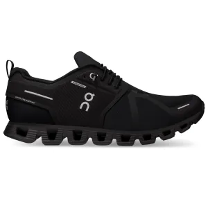 On Women's Cloud 5 Waterproof Running Shoes All Black Anti Odour Treatment