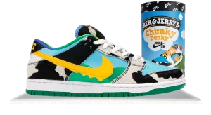 SB Dunk Low Ben & Jerry's Chunky Dunky (Special Box) Shock Absorbing Technology Step Safe