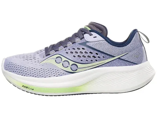 Saucony | Ride 17 | Women's | Iris/Navy sports running gear Collapsible Heel