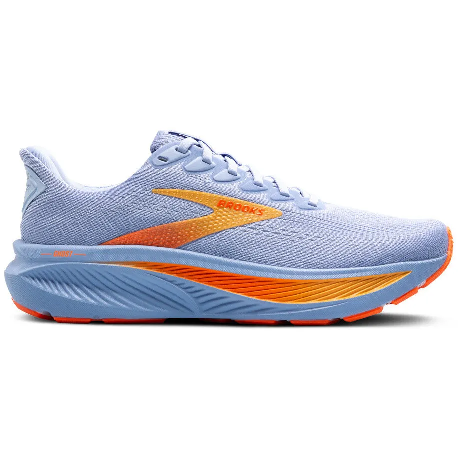 Women's Ghost 17 Running Shoes Blue Heron / White / Orange Performance shoes