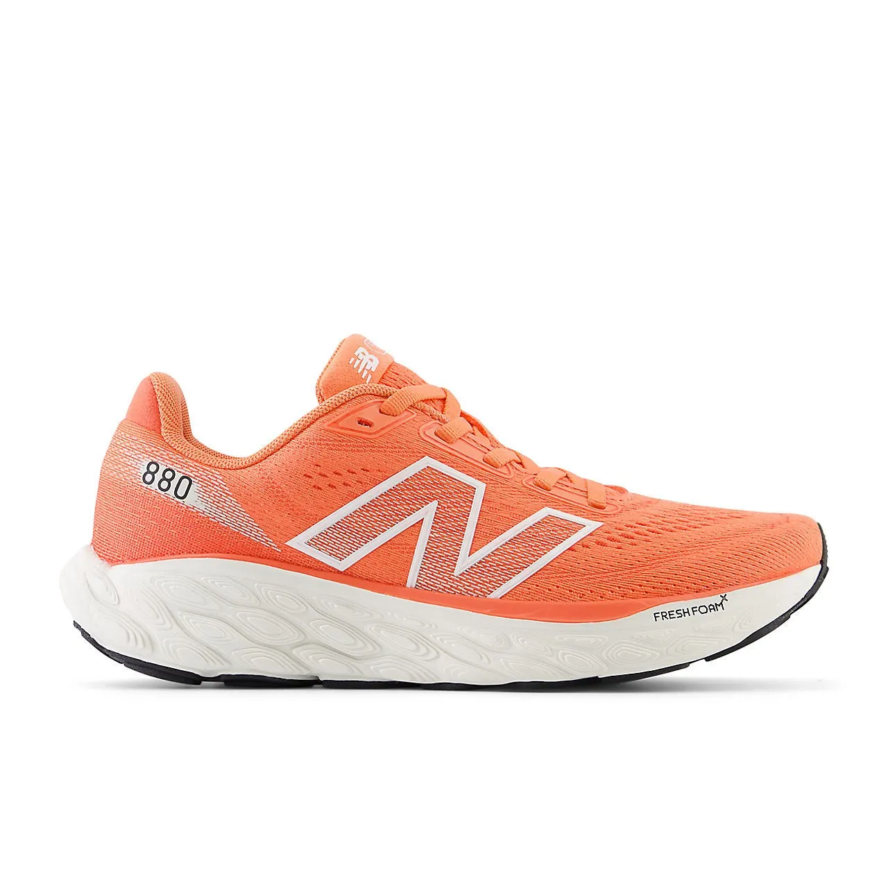 New Balance Fresh Foam X 880 v14 (Womens) - Gulf red with sea salt and black amateur - grade shoes Continuous Rubber Outsole