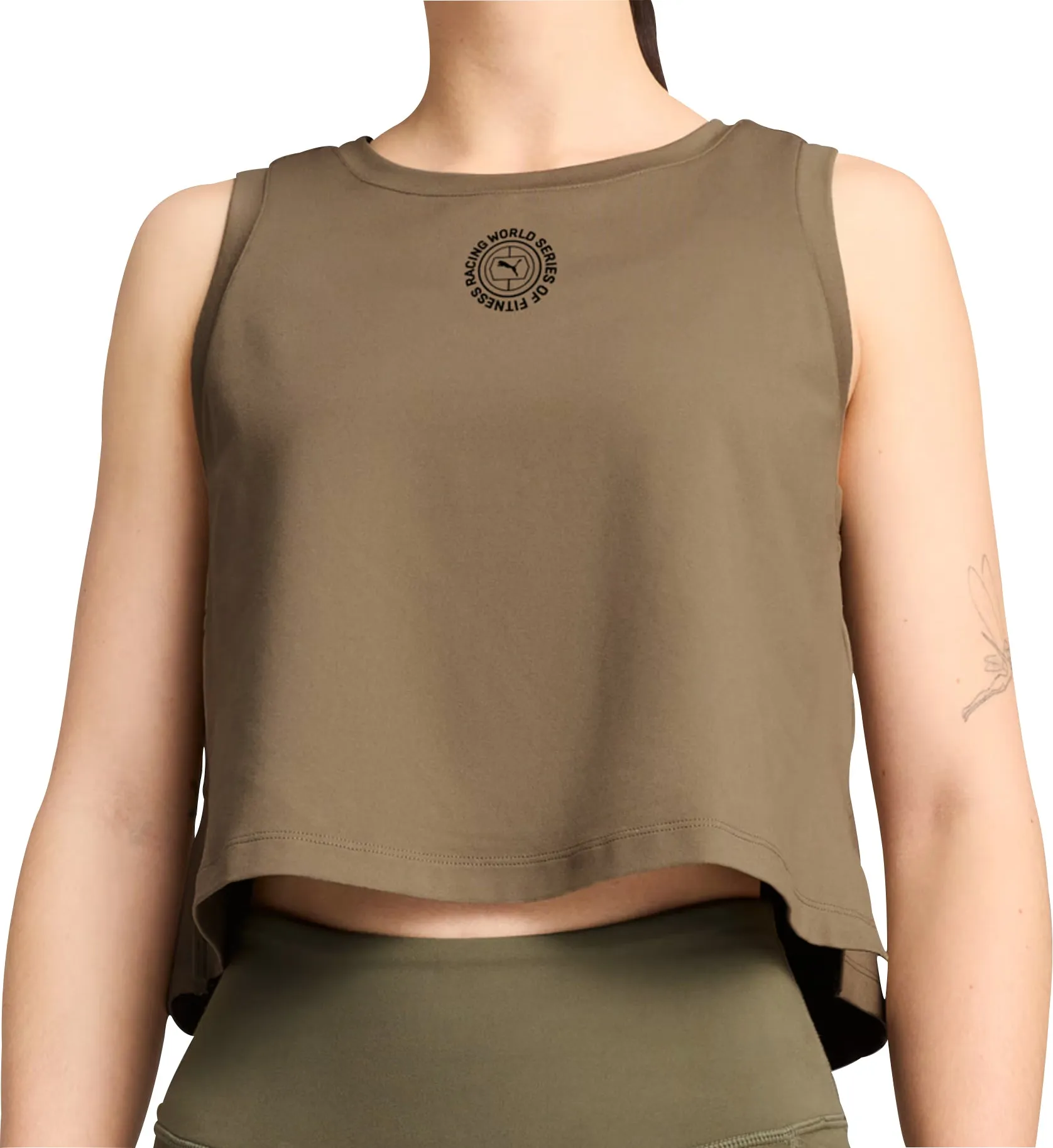 Memorabilia - related Machine - learning - enabled Puma X HYROX Cloudspun Womens Training Vest Tank Top - Green