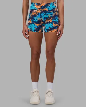Fusion High-Rise 6" Short Pockets - React Print Sporty Look