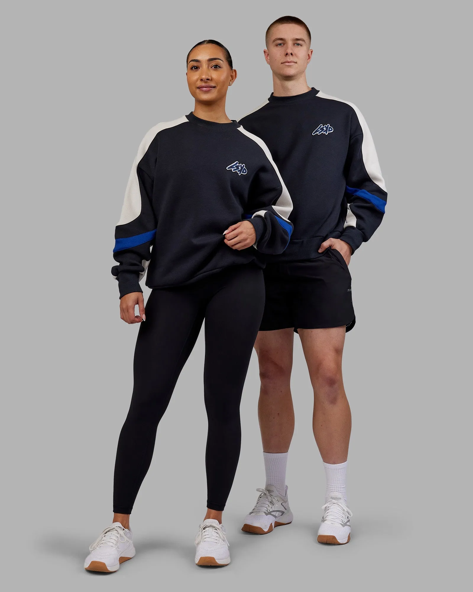 Cozy Choice Vibe Oversized Unisex Sweater - Caviar-Midnight Blue