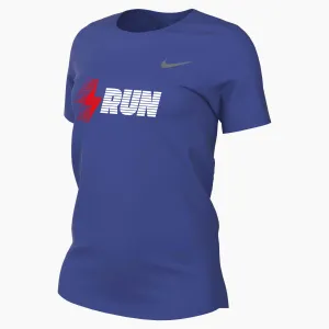 Stylish Jeans Minimal Design Women??s TCRC x Nike Legend Short Sleeve Tee (493 - Game Royal)