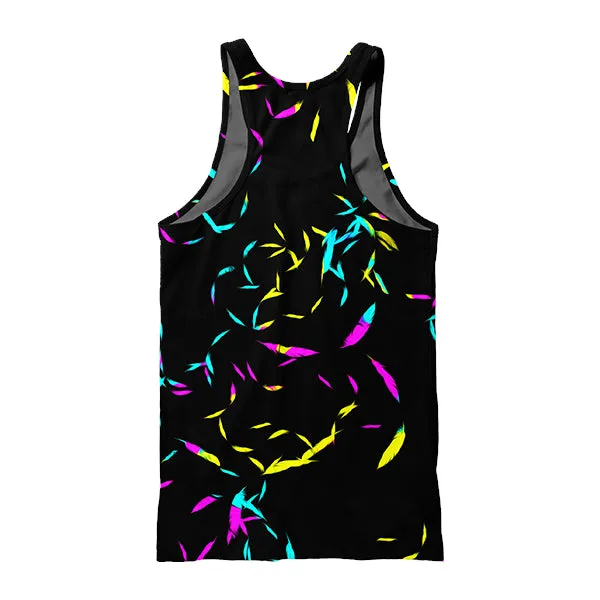 Faded Neon Skull Tank Top single - purpose