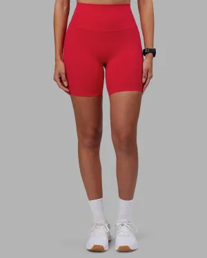 Stretchable Waist Elixir Ultra High-Rise 6" Short - Scarlet