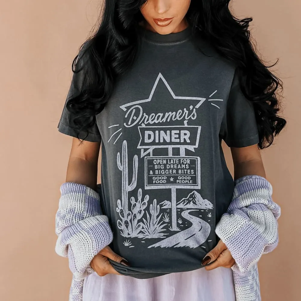 Sublimation Printed Collar Dreamer's Diner Tee