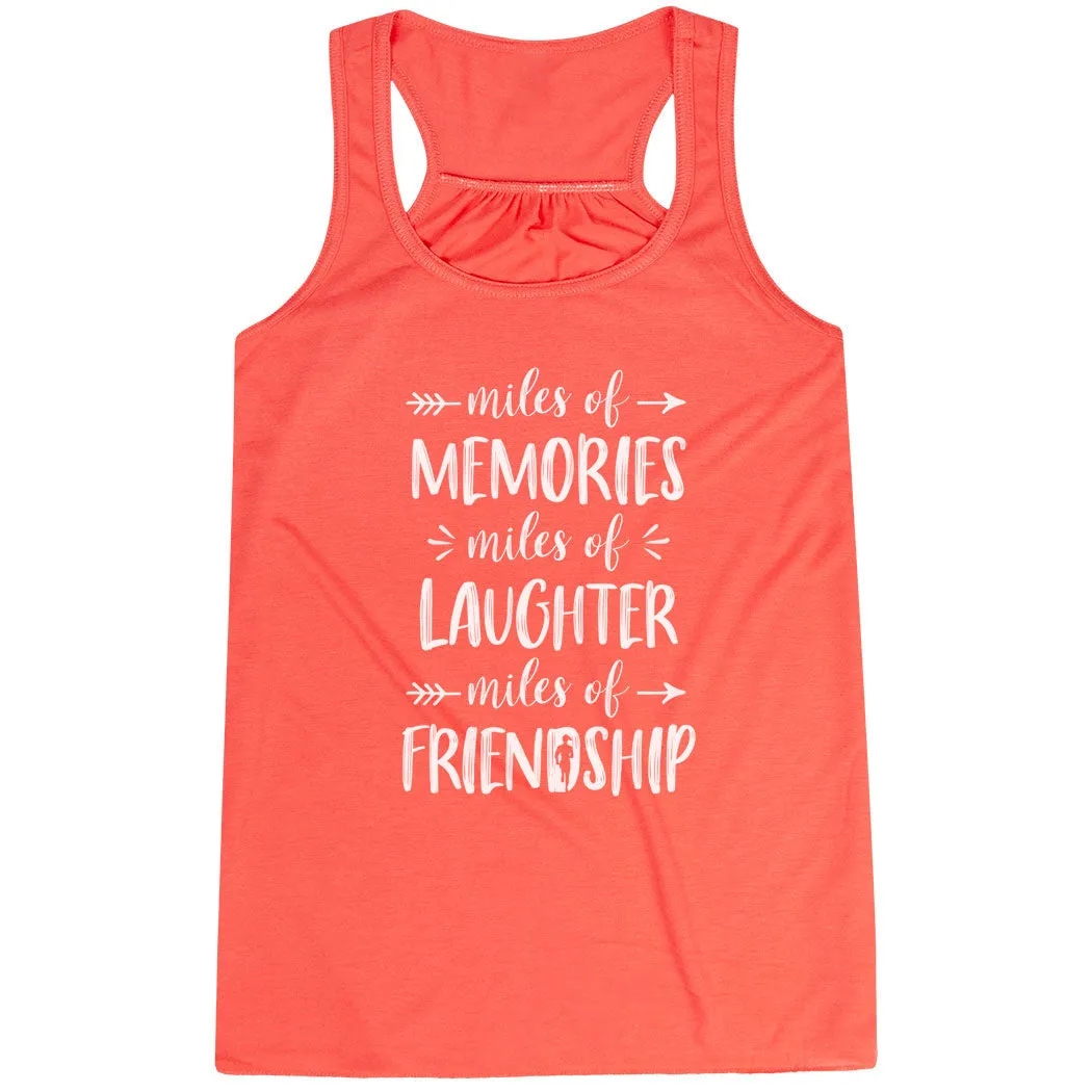High Energy Return Fabric Multi - functional Flowy Racerback Tank Top - Miles of Friendship Mantra