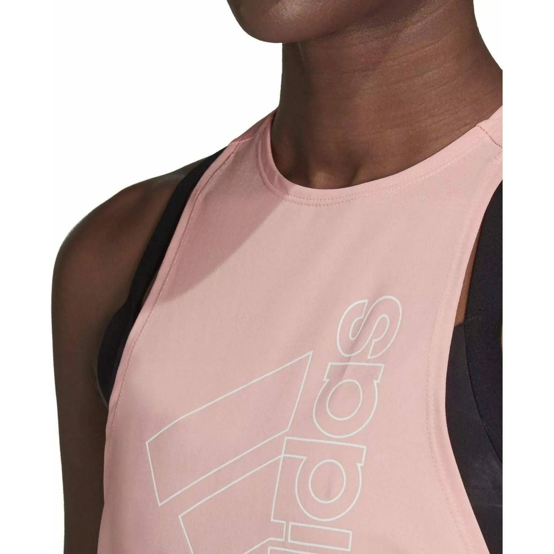 Multipurpose Athletic Top Flatlock Seams adidas Badge Of Sport Womens Training Vest Tank Top - Pink