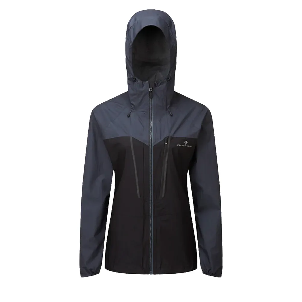 Ronhill Tech Fortify Women's Running Jacket - Black/Charcoal Tolerance