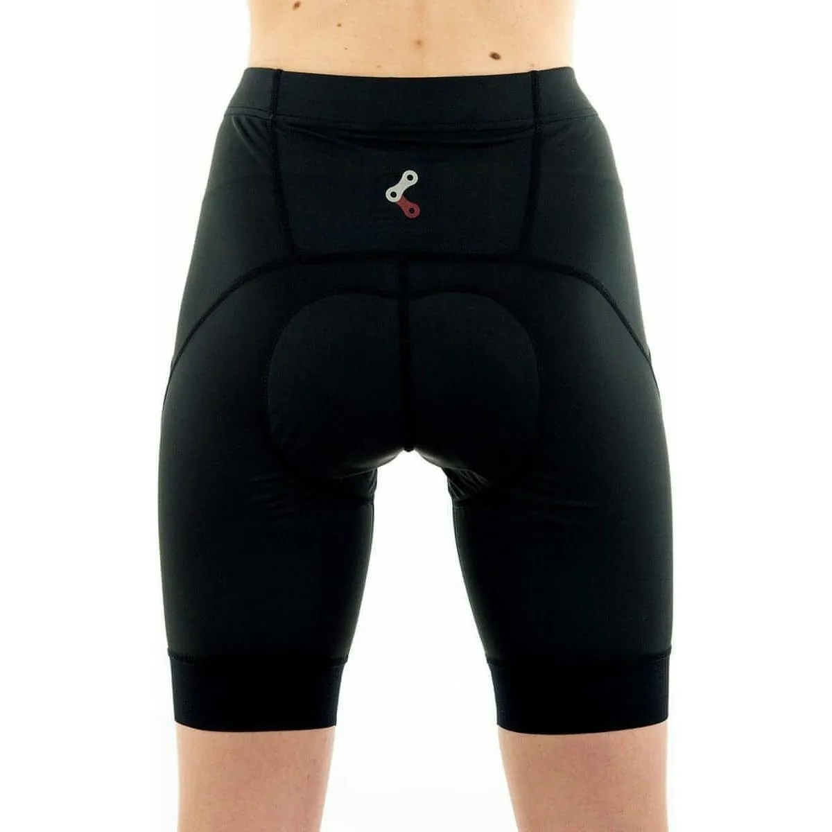 Link Ride Womens Cycling Shorts - Black Outdoor Flex Moisture Wicking Fabric