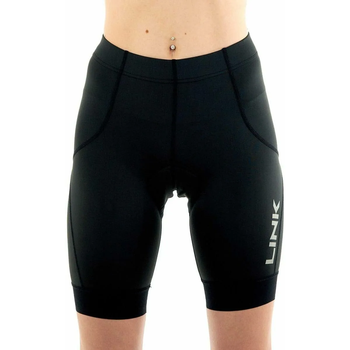 Ventilated Back Panels Minimal Finish Link Ride Womens Cycling Shorts - Black