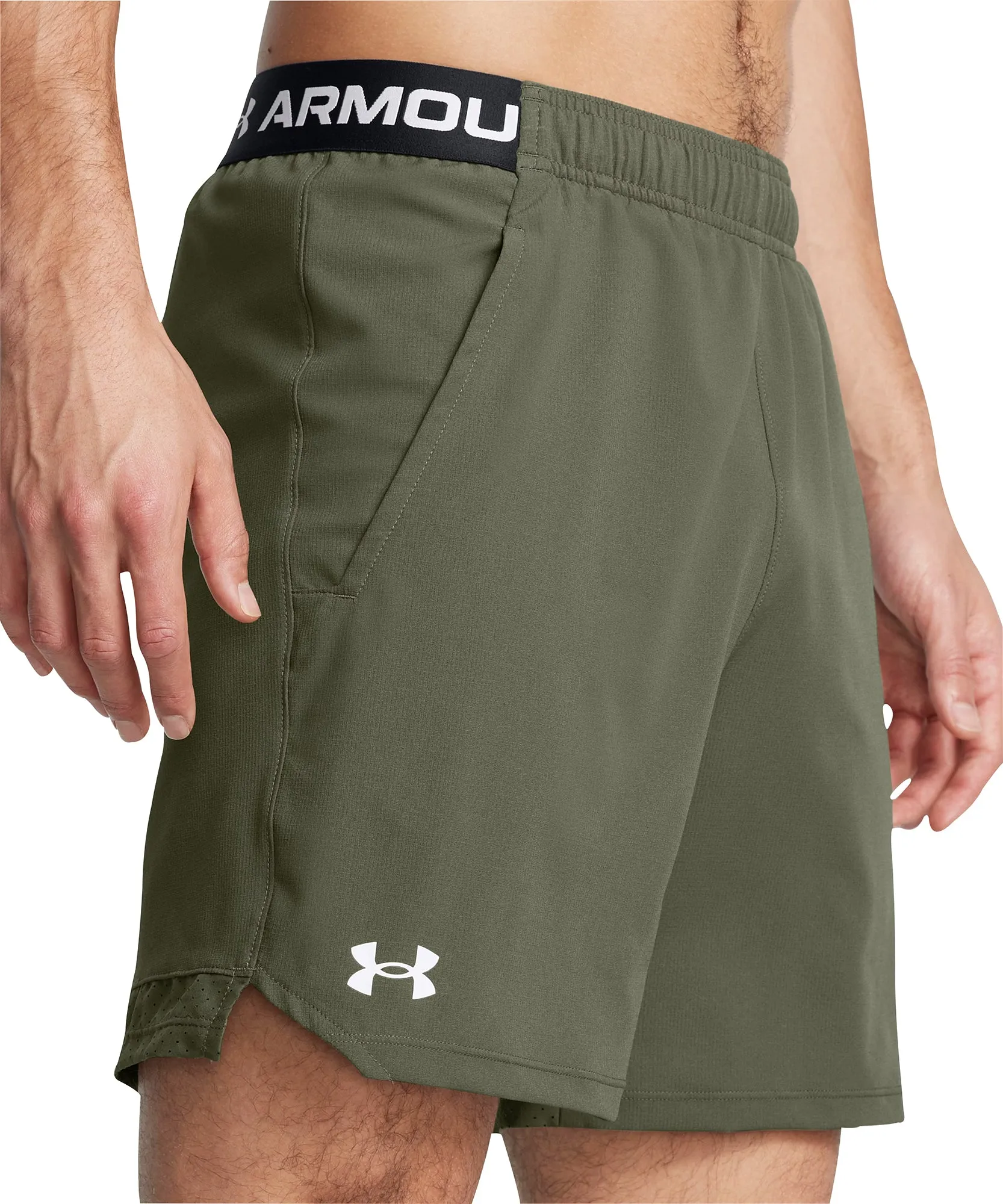 Active Wear Fit Under Armour Vanish Woven 6 Inch Mens Training Shorts - Green