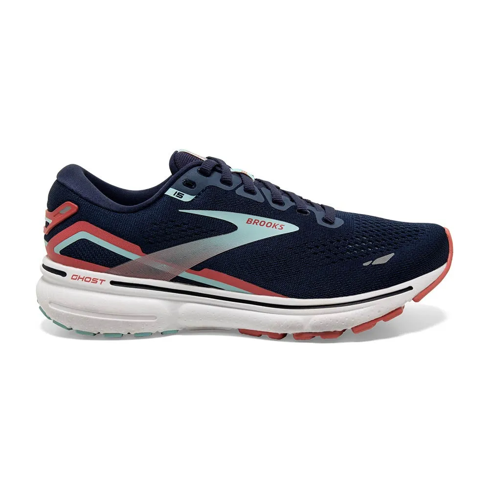 morning - runner Brooks Ghost 15 (Womens) - Peacoat/Canal Blue/Rose