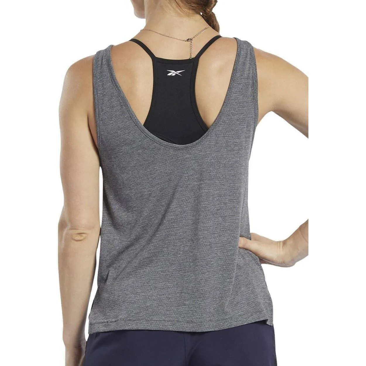 Reebok ActivChill   Cotton Womens Training Vest Tank Top - Grey Dynamic Fit System Revolutionary