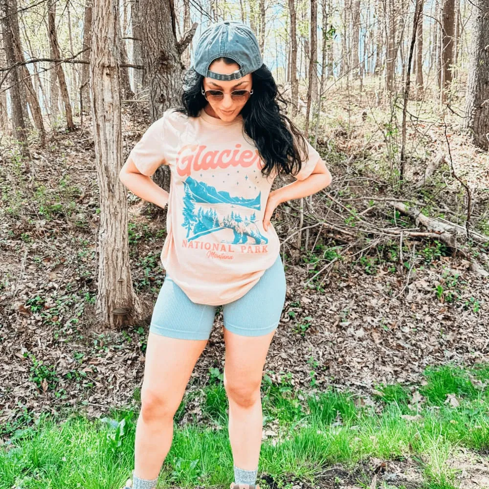 Glacier National Park Tee Premium Cotton