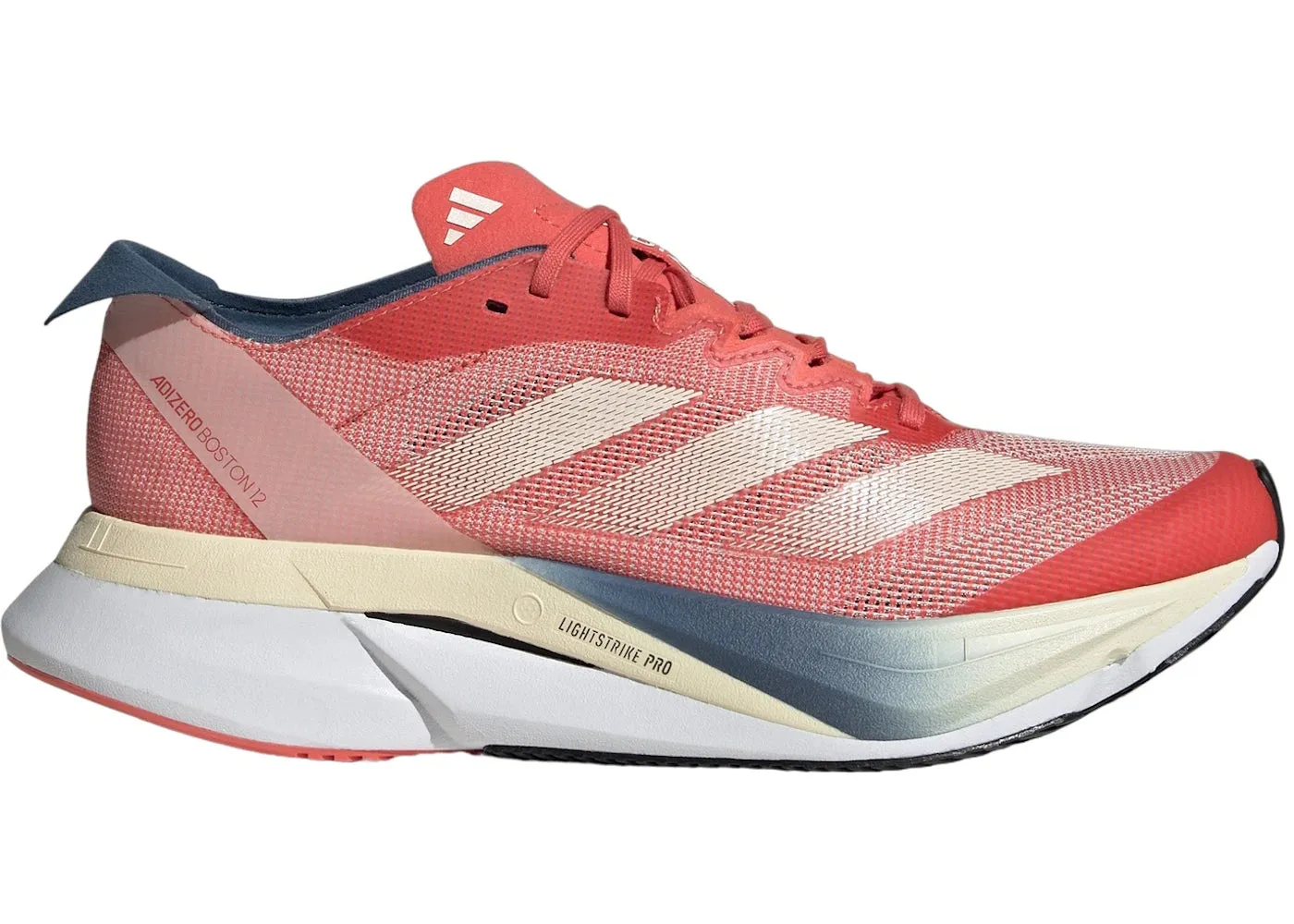 Adidas Adizero Boston 12 Boston Marathon Preloved Scarlet Wonder White Preloved Ink (Women'S) Steady Ride CasualStyle