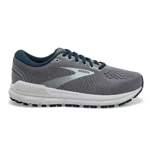 Women's Addiction GTS 15 Running Shoe- Grey/Navy/Aqua- Narrow (2A) heel - cup - feature shoes