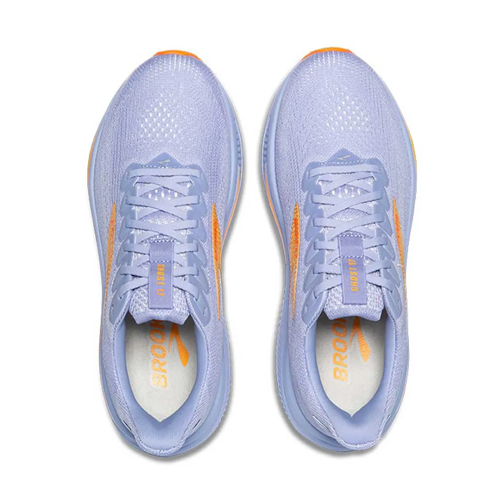 True to size Women's Ghost 17 Running Shoe - Blue Heron/White/Orange - Regular (B)