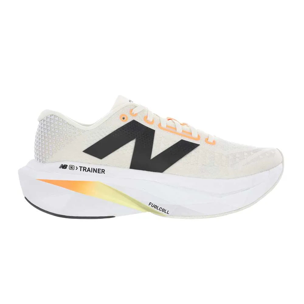 Women's FuelCell SuperComp Trainer v3 Running Shoe - Angora/Hot Mango - Regular (B) Impact Resistant Heel Cup