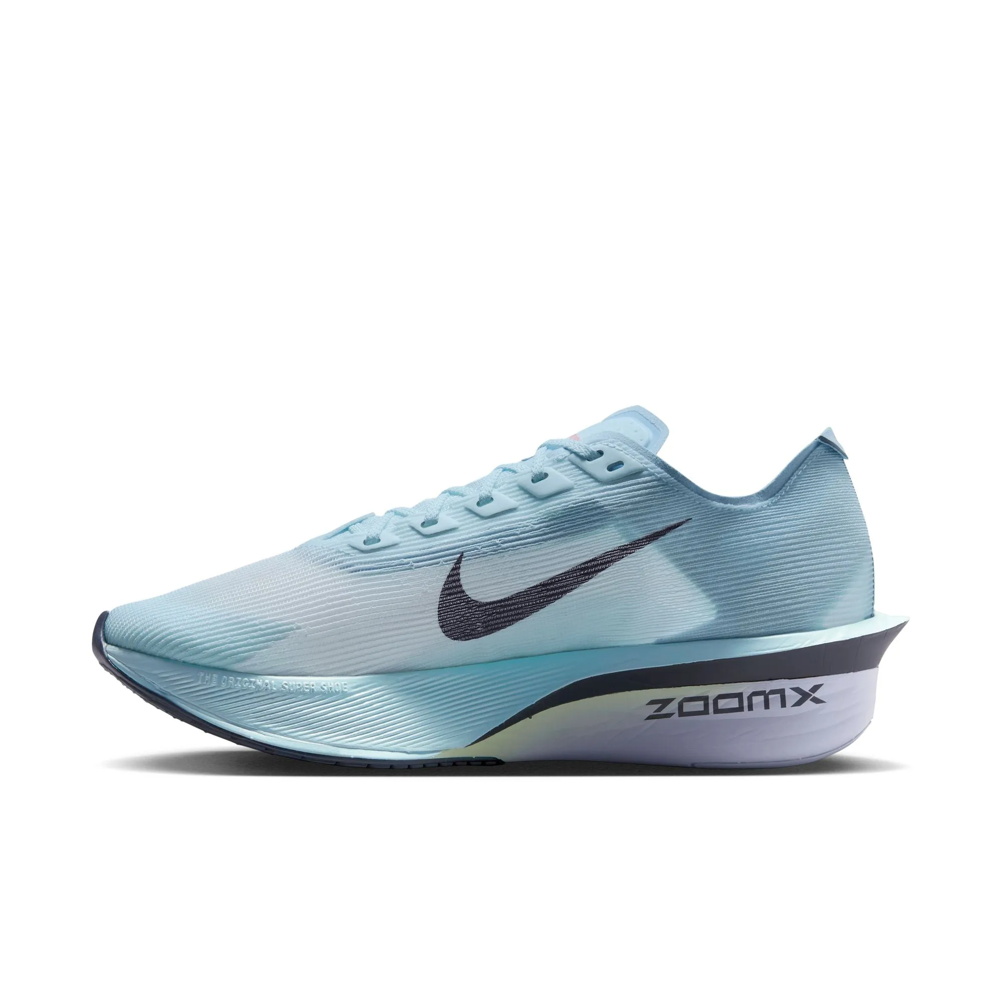 Women??s ZoomX Vaporfly Next% 4 (400 - Glacier Blue/Gridiron-Blue Tint) Surface Adaptive rock - climbing running shoes