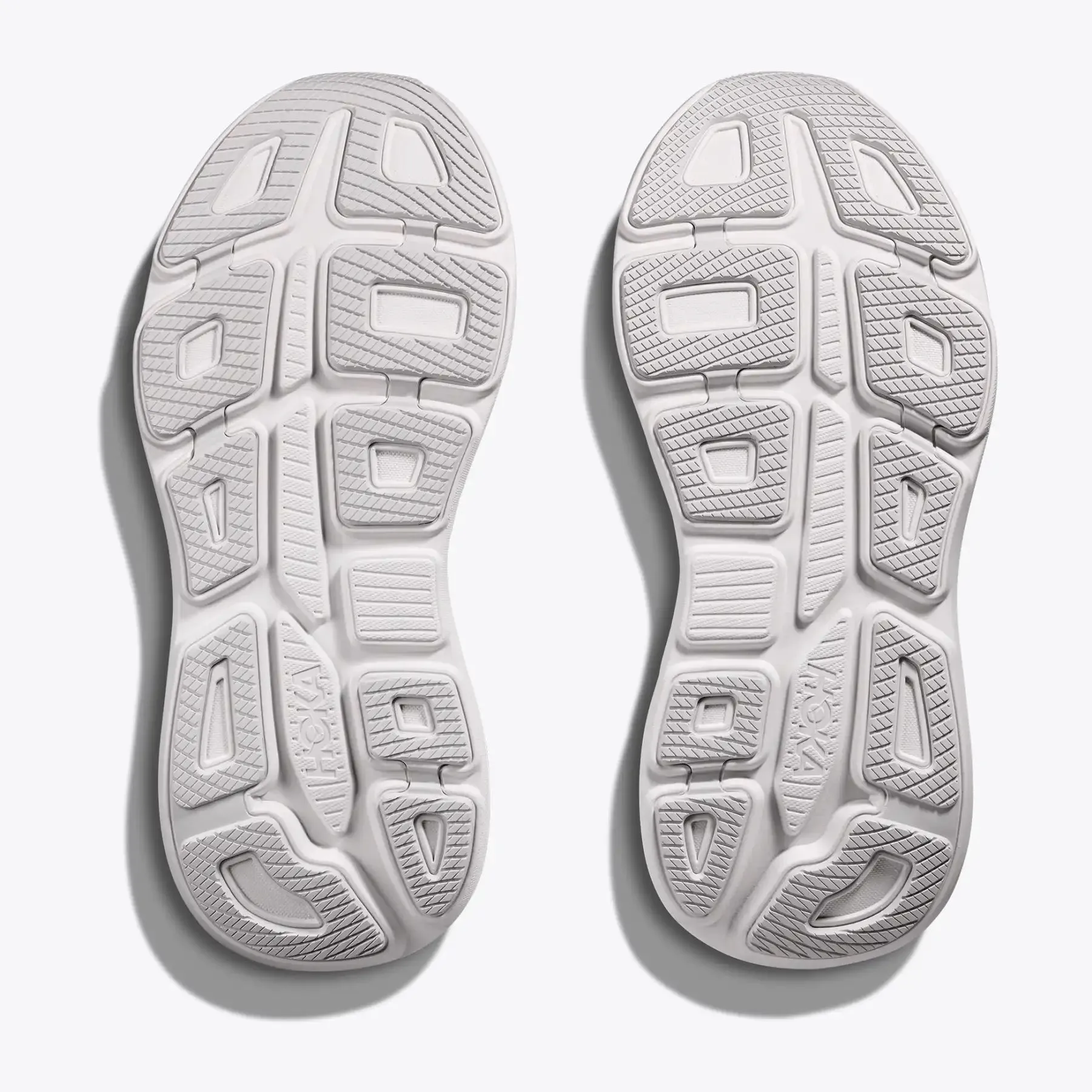 running with a high - top design brand - name Women's Bondi 9 Running Shoes Cosmic Grey / White