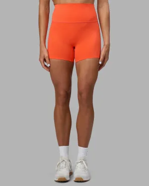 simple design Elixir Ultra High-Rise 4" Short - Ultra Orange