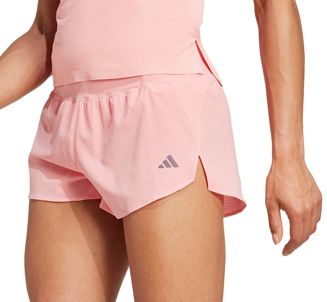 adidas Adizero Gel Womens Running Shorts - Pink Neat Look