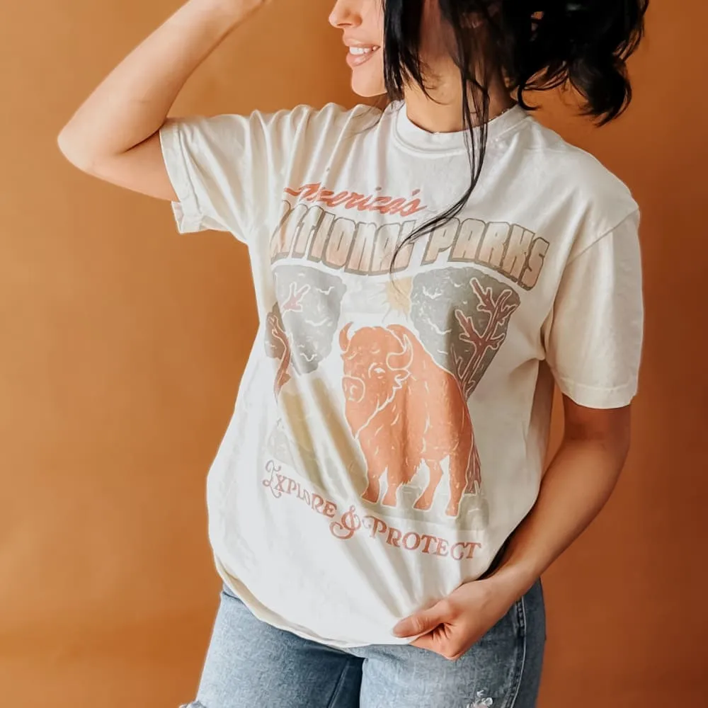 America's National Parks Tee Adjustable Fit Classic Crew Neck