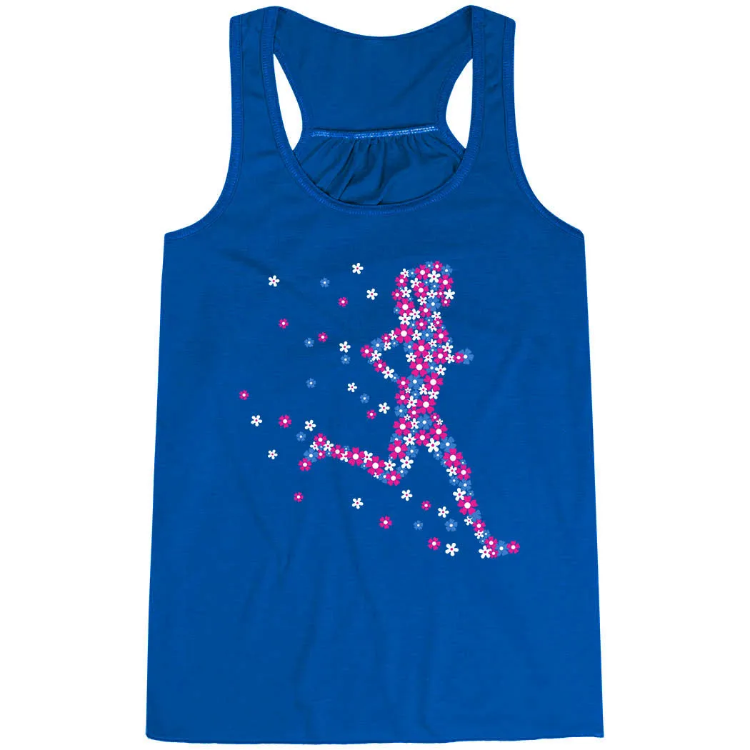 Moisture Wicking Fabric Flowy Racerback Tank Top - Summer Runner Girl