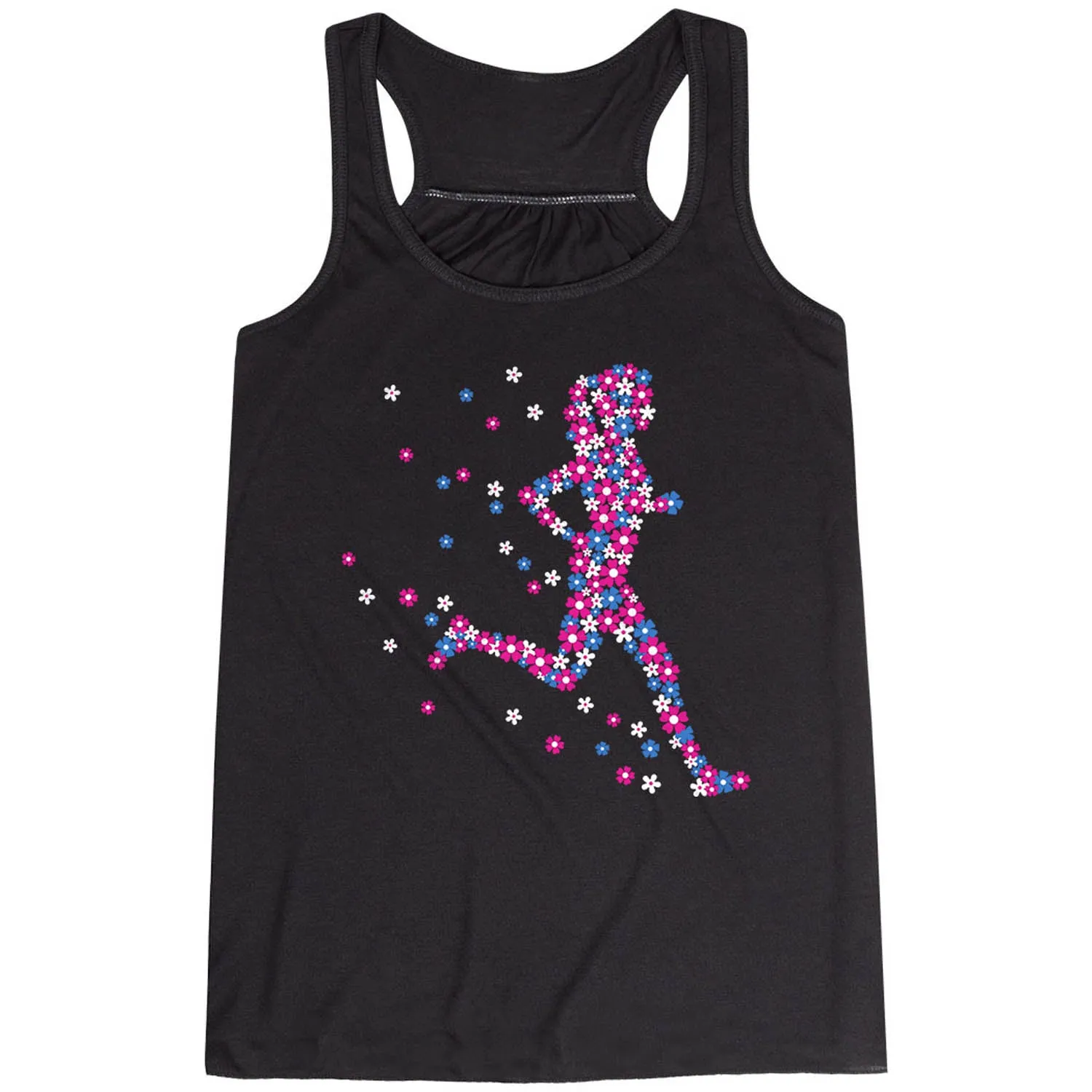 Flowy Racerback Tank Top - Summer Runner Girl high - performance large - scale