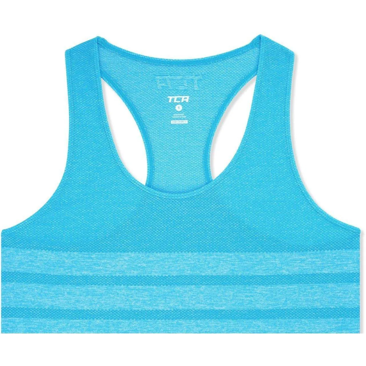 TCA QuickDry SuperKnit Womens Running Vest Tank Top - Blue Regulation - following
