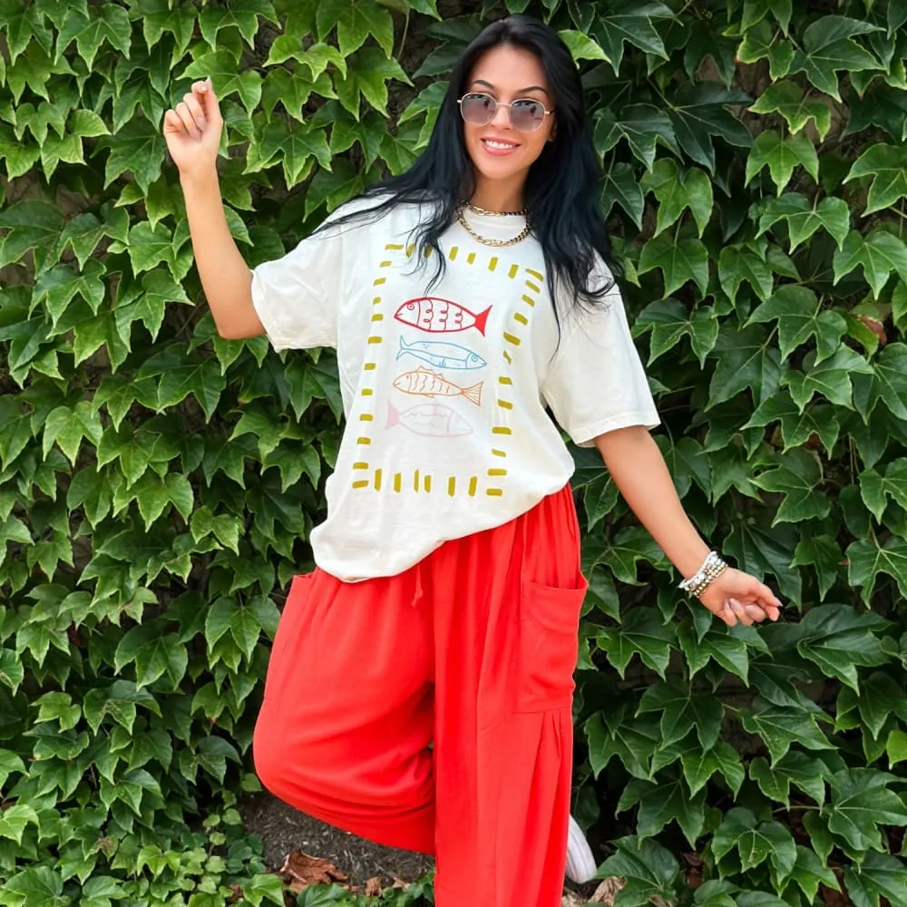 Colorful Catch Tee Soft and durable