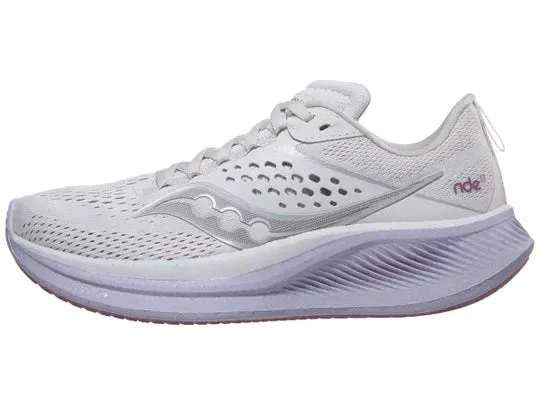 Saucony | Ride 17 | Women's | Moon/Viola Shock Absorption Midsole