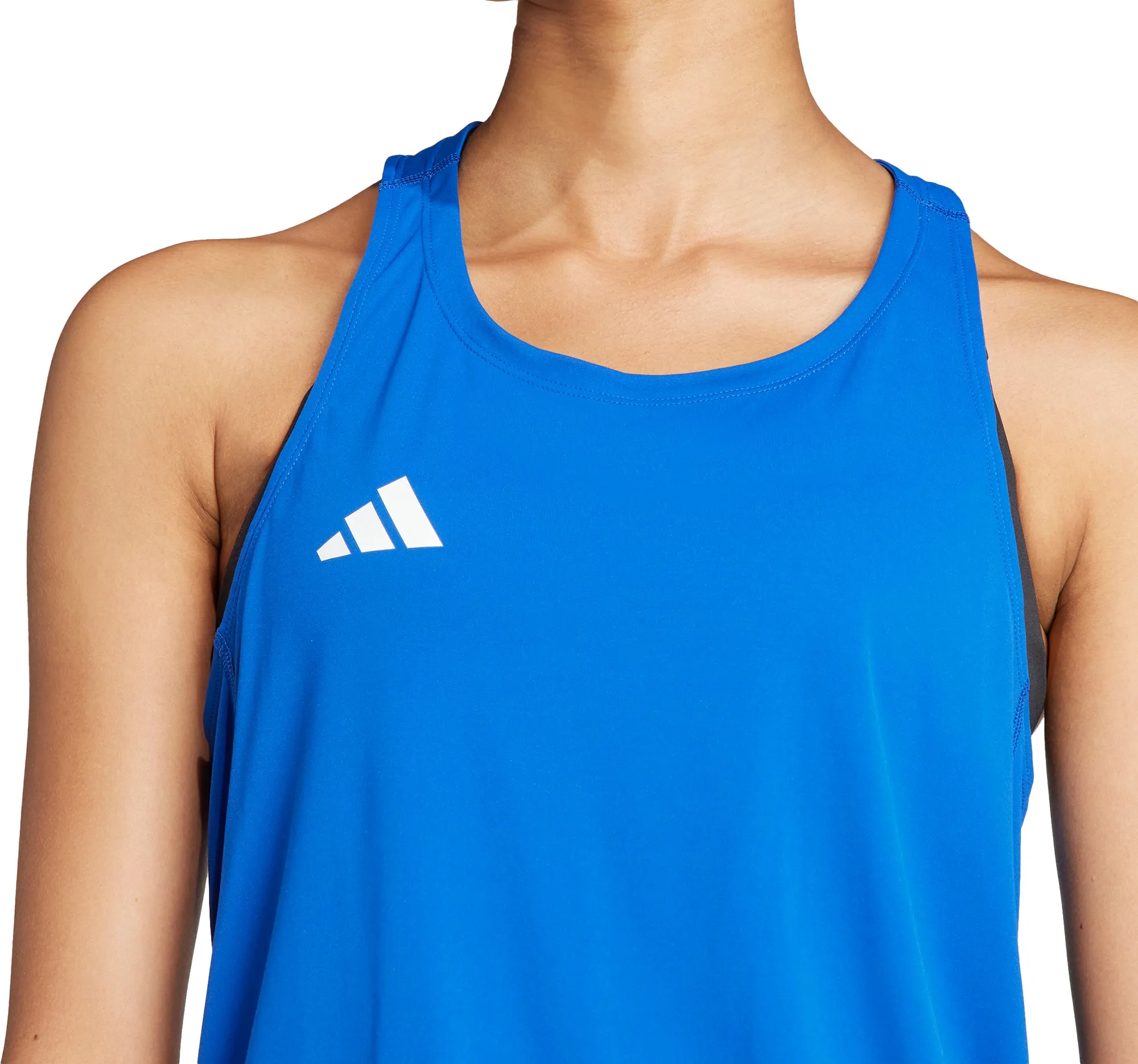 adidas Adizero Essentials Womens Running Vest Tank Top - Blue Reconnaissance - suitable product development
