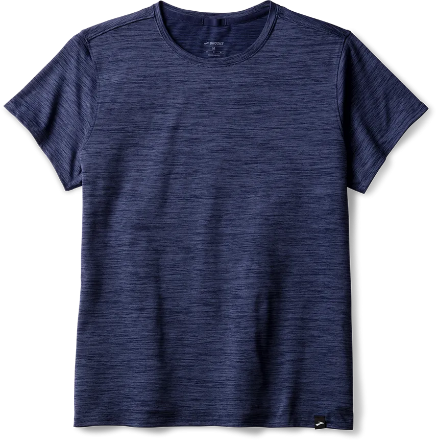 Smooth Yarn Women??s Luxe Short Sleeve (461 - Htr Midnight)