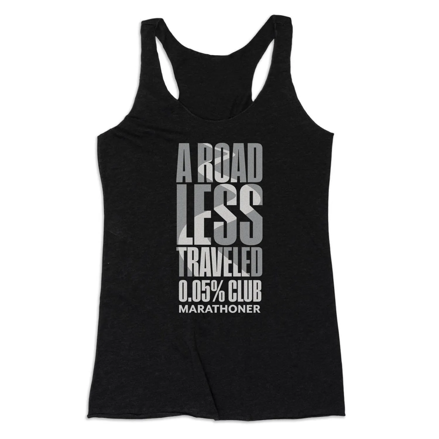 Women's Everyday Tank Top - A Road Less Traveled - Marathoner sea based Body Mapping Design