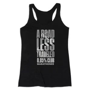 Women's Everyday Tank Top - A Road Less Traveled - Marathoner sea based Body Mapping Design