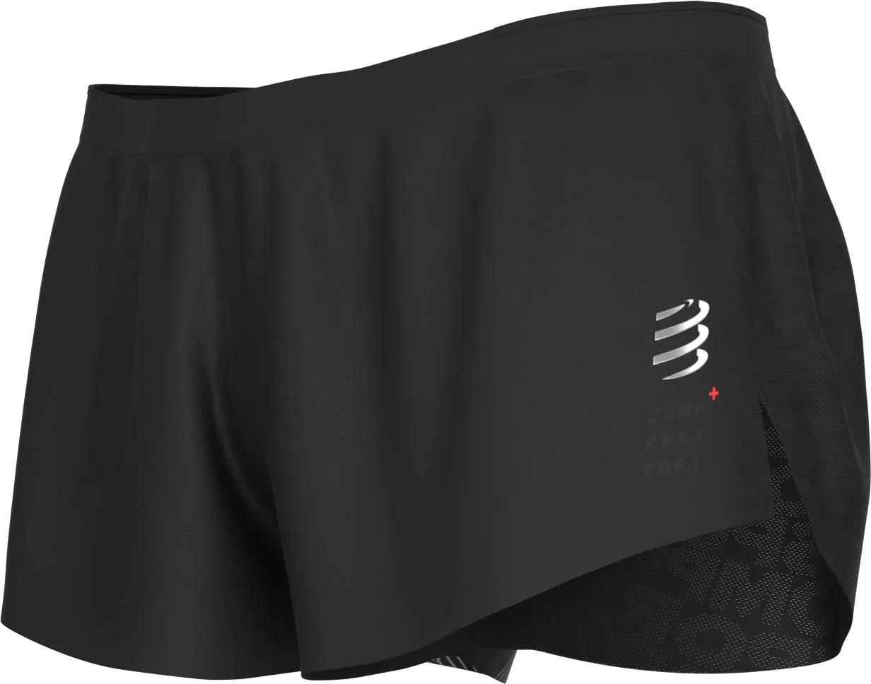 DIY project Compressport Racing Mens Split Running Shorts - Black