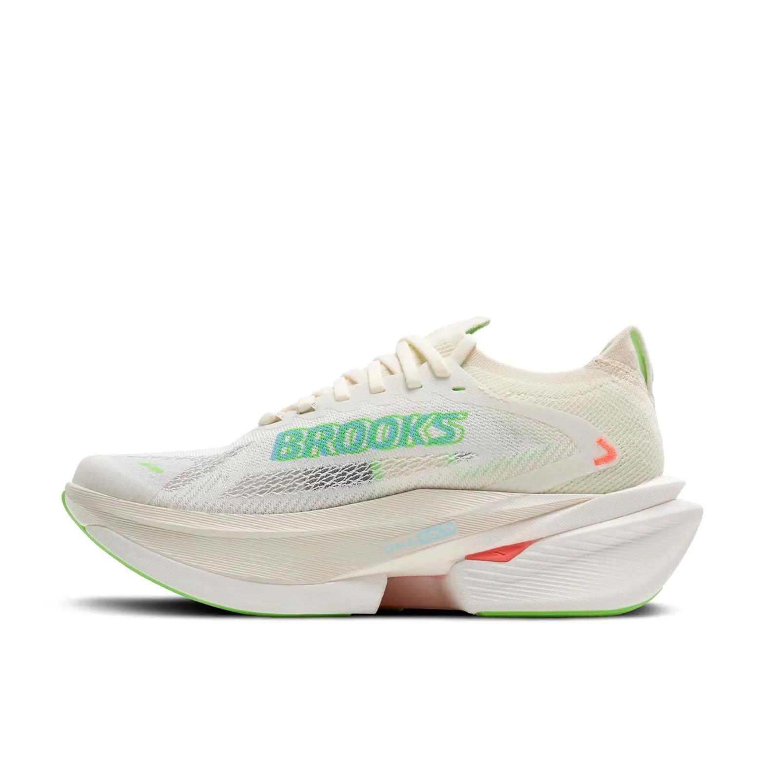 Women's Hyperion Max 3 Running Shoes Coconut / Green Gecko / Pink Clay Impact Protection Tech