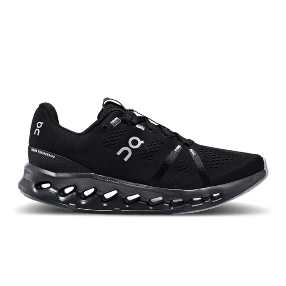 foot - stability running shoes Shock Dispersing Heel Cup Women's Cloudsurfer Running Shoe - All Black