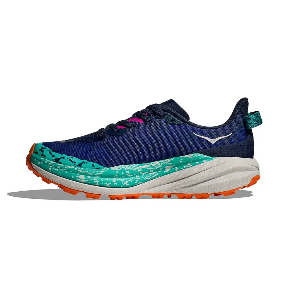 Women's Speedgoat 6 Trail Running Shoe - Varsity Navy/Meteor - Regular (B) Supportive Midfoot